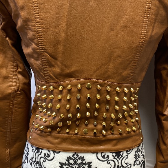 Rockin Guess Soft Vegan Leather Moro Jacket - Picture 4 of 8